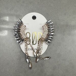 8 other reasons Silver and Gold Wing Earrings